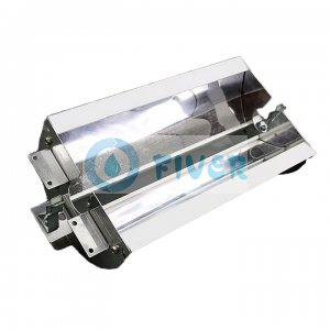 Customized UV Air cooling Lampshade Aluminium Reflector For UV Machine